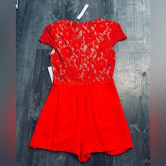 Gorgeous Red Lace Romper***US 6****$280 - Picture 3 of 4